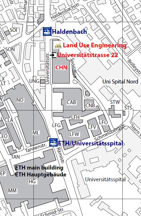 Enlarged view: Map of building CHN